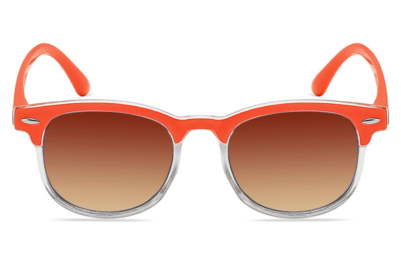 K016GR - Kids Brow Line Sunglasses for Boys & Girls - Image 2
