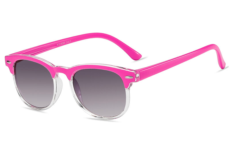 K016GR - Kids Brow Line Sunglasses for Boys & Girls - Image 5