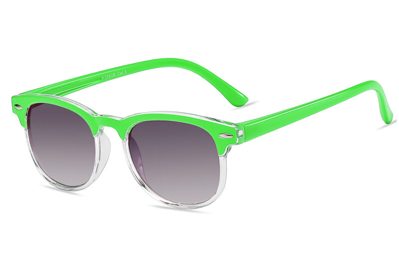K016GR - Kids Brow Line Sunglasses for Boys & Girls - Image 9