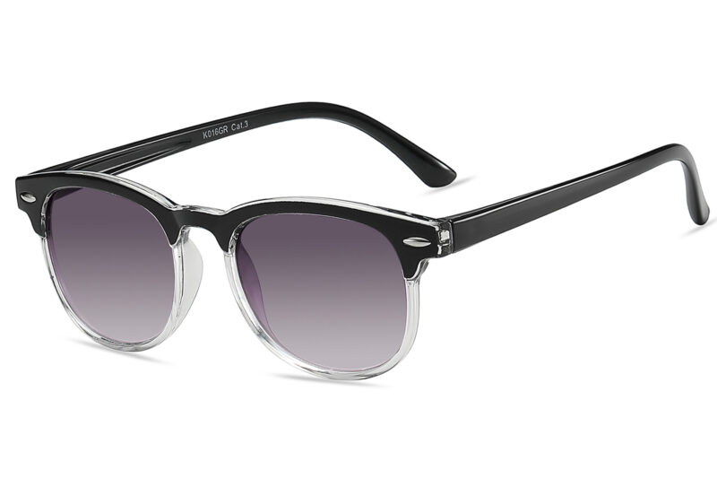 K016GR - Kids Brow Line Sunglasses for Boys & Girls - Image 11