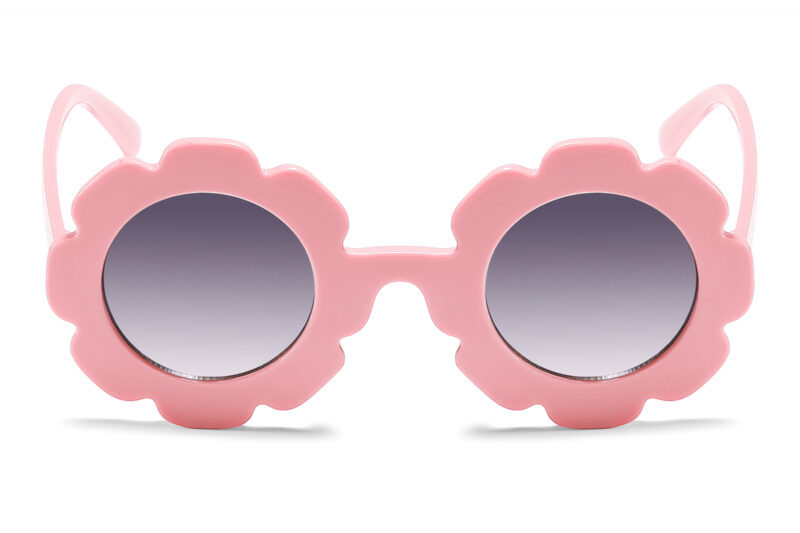 K018GR - Kids Flower Sunglasses for Girls - Image 2