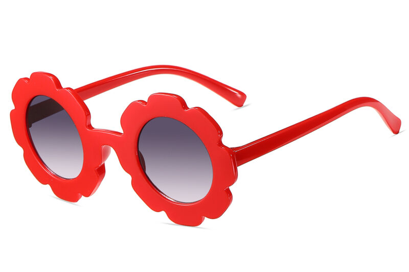 K018GR - Kids Flower Sunglasses for Girls - Image 3