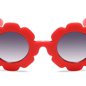 K018GR - Kids Flower Sunglasses for Girls - Image 4