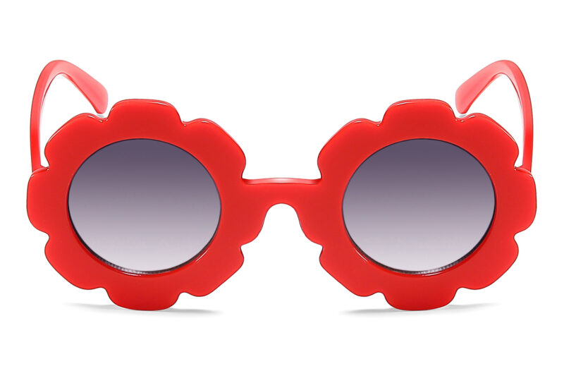 K018GR - Kids Flower Sunglasses for Girls - Image 4