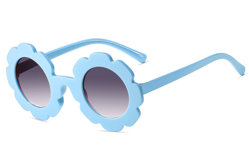 K018GR - Kids Flower Sunglasses for Girls - Image 7