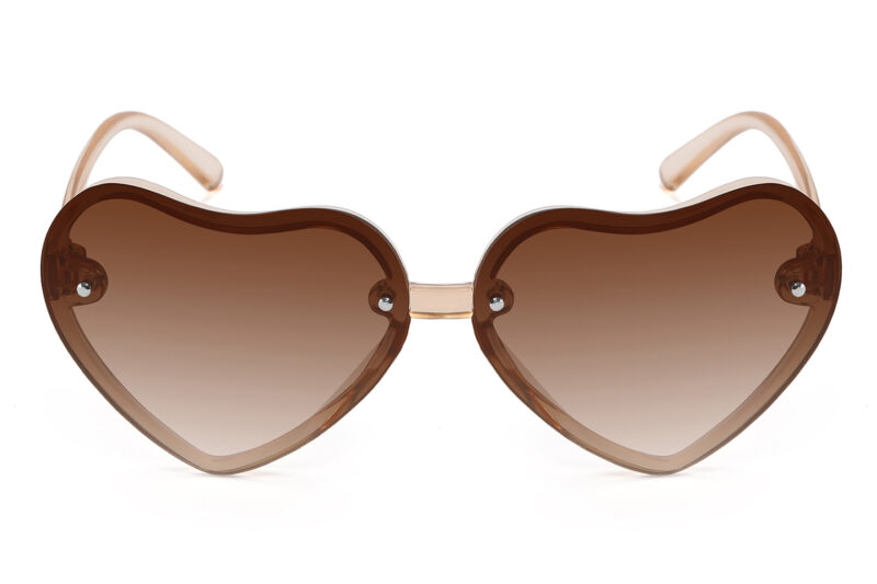 K019GR - Kids Heart-Shaped Sunglasses for Girls - Image 10