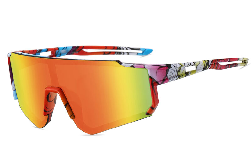 K024TRV - Kids Comic Sport Shield Sunglasses for Boys & Girls - Image 3