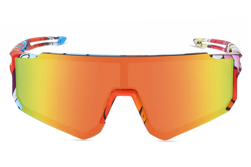 K024TRV - Kids Comic Sport Shield Sunglasses for Boys & Girls - Image 4