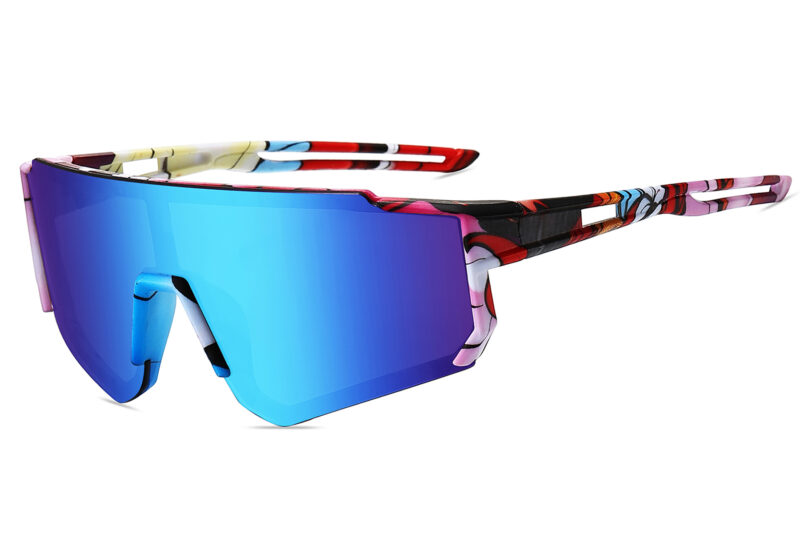 K024TRV - Kids Comic Sport Shield Sunglasses for Boys & Girls - Image 5