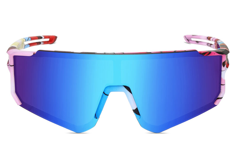K024TRV - Kids Comic Sport Shield Sunglasses for Boys & Girls - Image 6