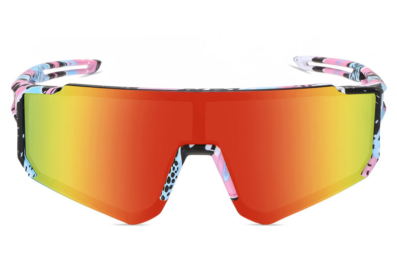 K024TRV - Kids Comic Sport Shield Sunglasses for Boys & Girls - Image 10