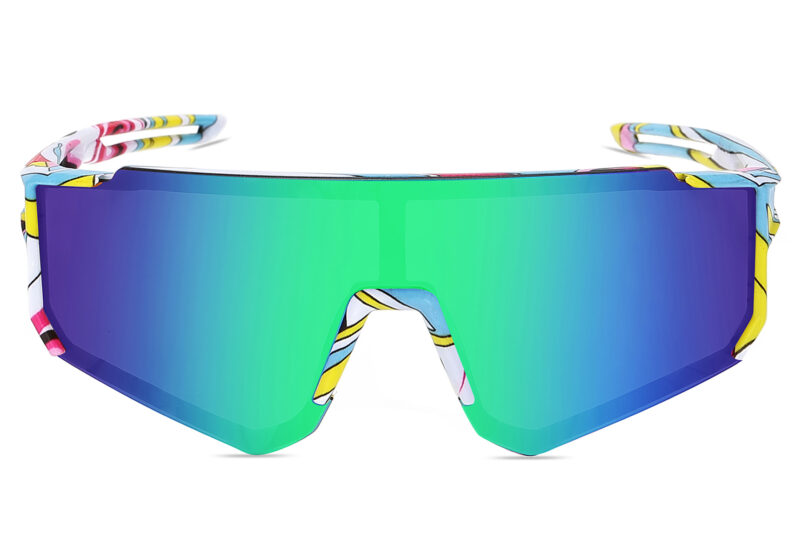 K024TRV - Kids Comic Sport Shield Sunglasses for Boys & Girls - Image 12