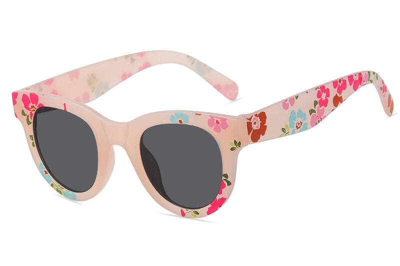 K025SD - Kids Cat-Eye Flower Sunglasses for Girls