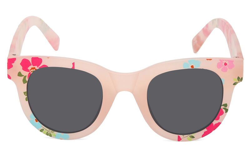 K025SD - Kids Cat-Eye Flower Sunglasses for Girls - Image 2