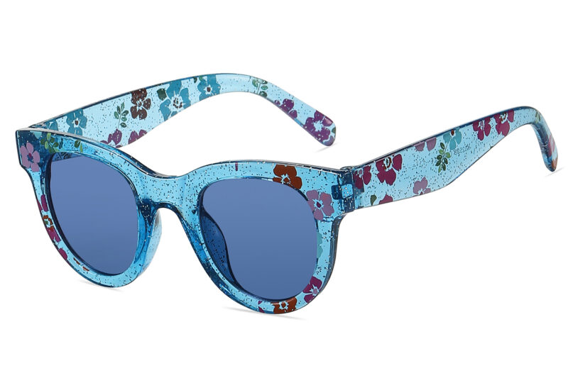 K025SD - Kids Cat-Eye Flower Sunglasses for Girls - Image 5
