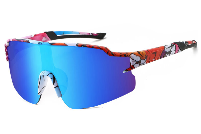 K030TRV - Kids Comic Sport Shield Sunglasses for Boys & Girls - Image 3