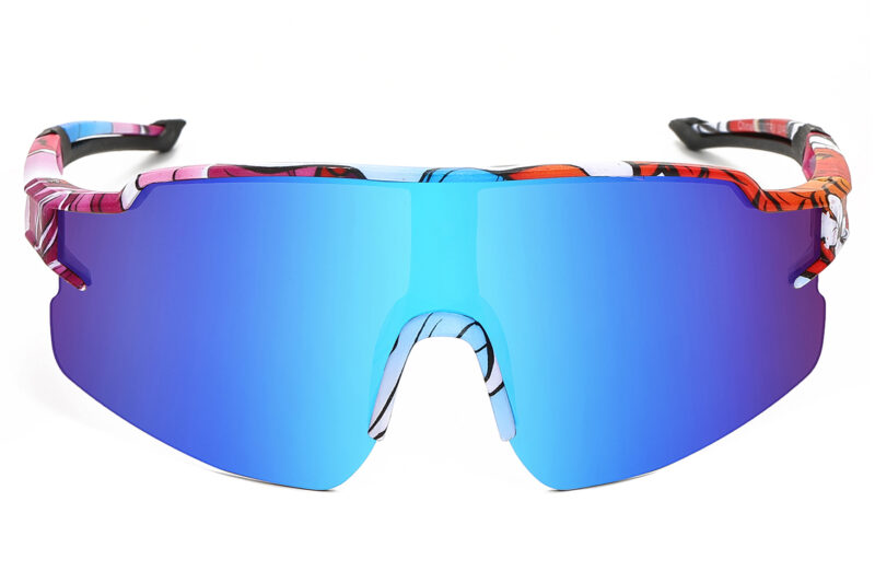 K030TRV - Kids Comic Sport Shield Sunglasses for Boys & Girls - Image 4