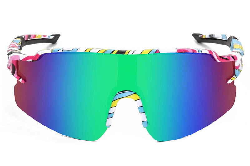 K030TRV - Kids Comic Sport Shield Sunglasses for Boys & Girls - Image 6