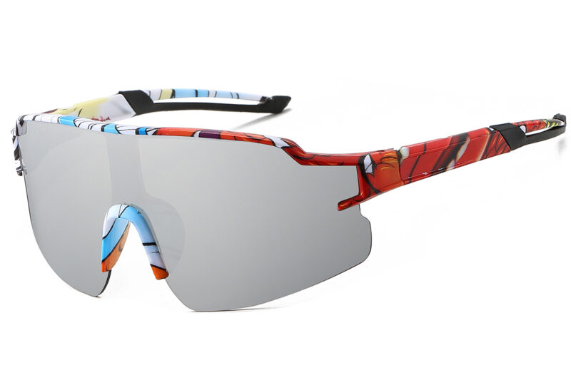 K030TRV - Kids Comic Sport Shield Sunglasses for Boys & Girls - Image 7