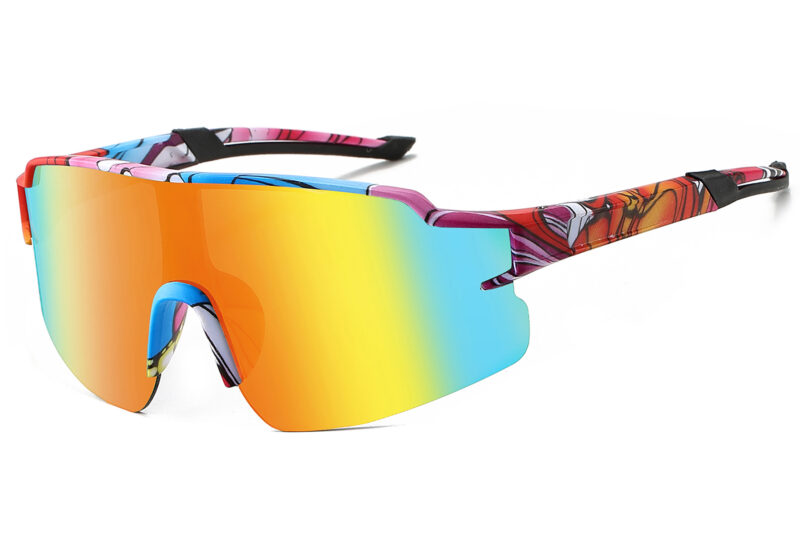 K030TRV - Kids Comic Sport Shield Sunglasses for Boys & Girls - Image 9