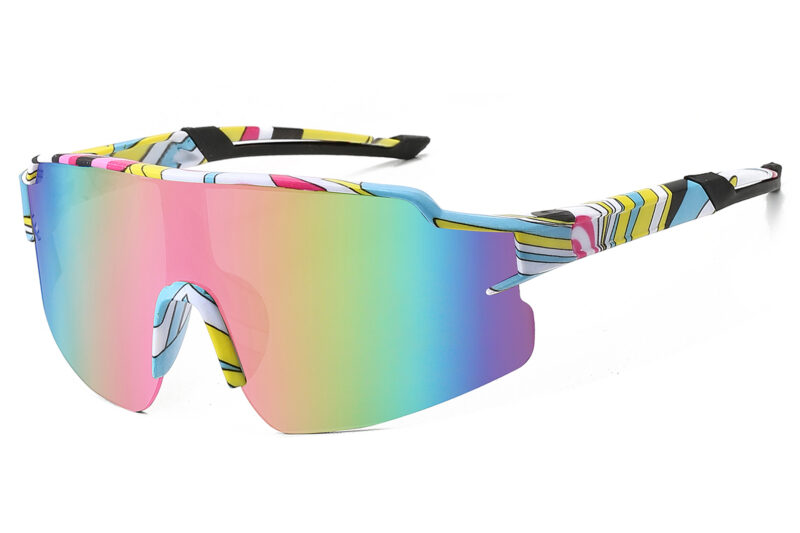 K030TRV - Kids Comic Sport Shield Sunglasses for Boys & Girls - Image 11