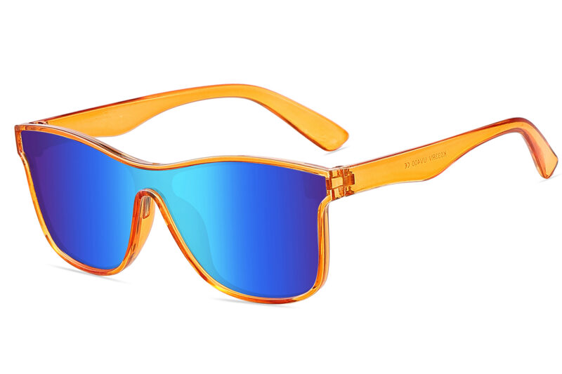 K033RV - Kids Rectangular Sunglasses for Boys & Girls - Image 7