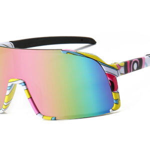 K034TRV - Kids Comic Sport Shield Sunglasses for Boys & Girls