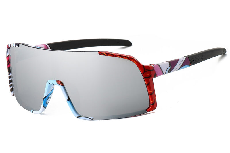 K034TRV - Kids Comic Sport Shield Sunglasses for Boys & Girls - Image 3