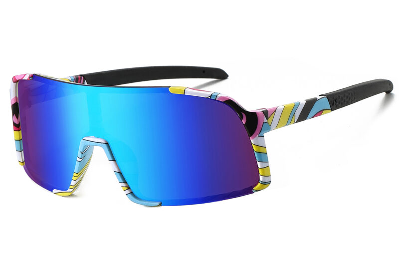 K034TRV - Kids Comic Sport Shield Sunglasses for Boys & Girls - Image 7