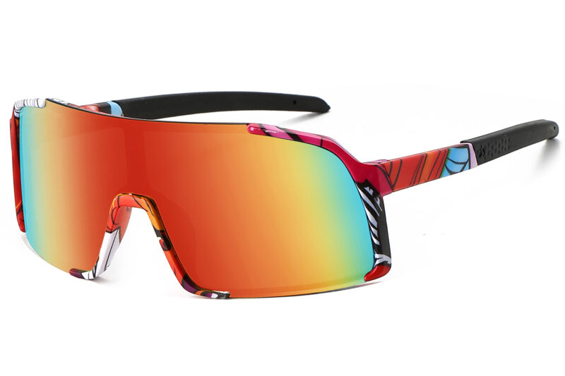 K034TRV - Kids Comic Sport Shield Sunglasses for Boys & Girls - Image 9