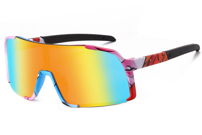K034TRV - Kids Comic Sport Shield Sunglasses for Boys & Girls - Image 11