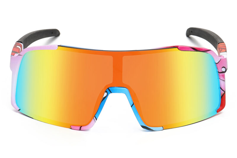K034TRV - Kids Comic Sport Shield Sunglasses for Boys & Girls - Image 12