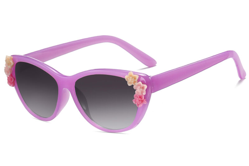 K037GR - Kids Cat-Eye Sunglasses for Girls - Image 7