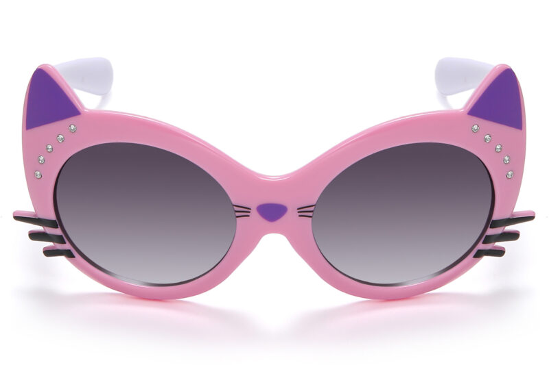 K039RGR - Kids Cute Cat Rhinestone Sunglasses for Girls - Image 4