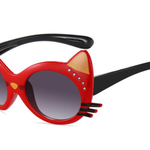 K039RGR - Kids Cute Cat Rhinestone Sunglasses for Girls - Image 5