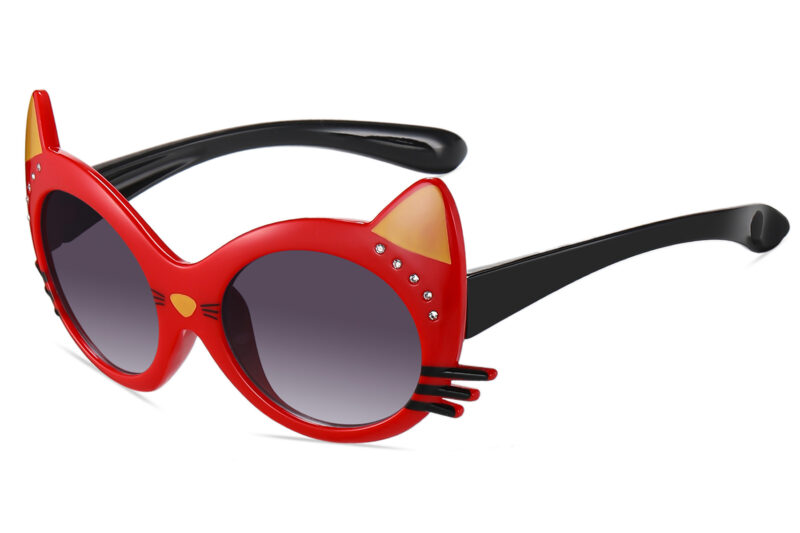 K039RGR - Kids Cute Cat Rhinestone Sunglasses for Girls - Image 5