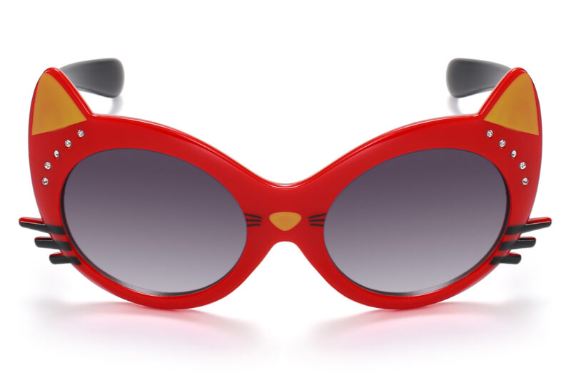 K039RGR - Kids Cute Cat Rhinestone Sunglasses for Girls - Image 6