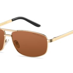 P306P - Men's Squared Aviator Polarized Sunglasses