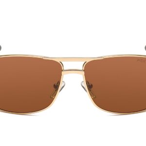 P306P - Men's Squared Aviator Polarized Sunglasses - Image 2