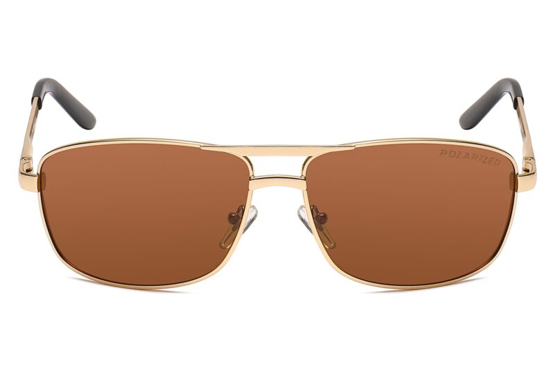 P306P - Men's Squared Aviator Polarized Sunglasses - Image 2