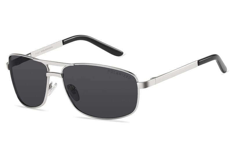 P306P - Men's Squared Aviator Polarized Sunglasses - Image 3