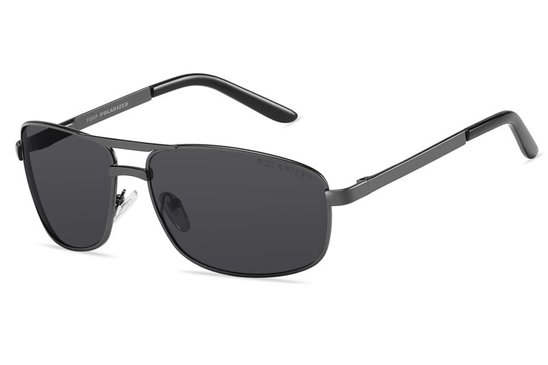 P306P - Men's Squared Aviator Polarized Sunglasses - Image 5