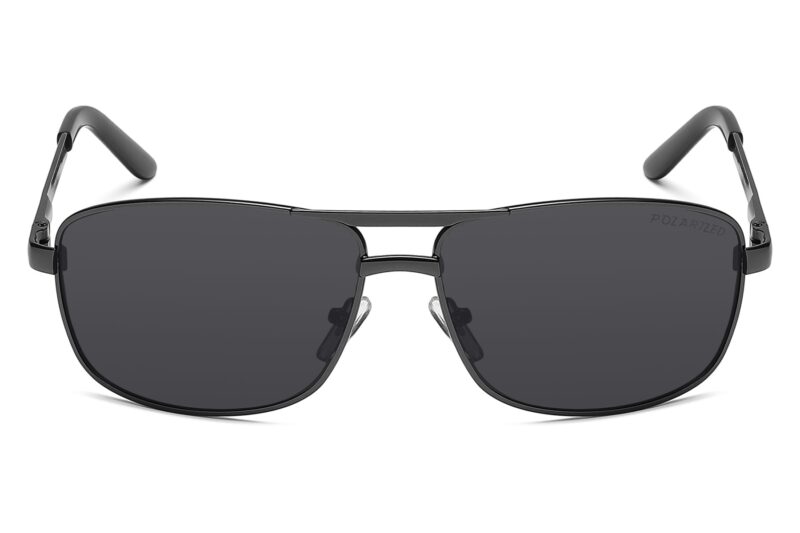P306P - Men's Squared Aviator Polarized Sunglasses - Image 6