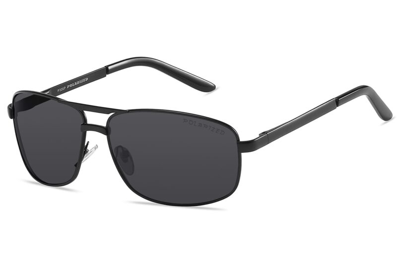 P306P - Men's Squared Aviator Polarized Sunglasses - Image 7