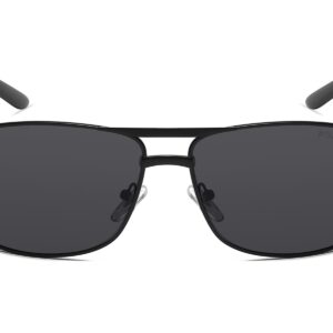 P306P - Men's Squared Aviator Polarized Sunglasses - Image 8
