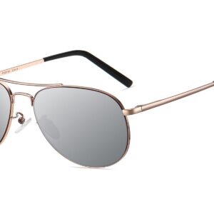 P331M - Slim Framed Aviator Sunglasses - Image 3