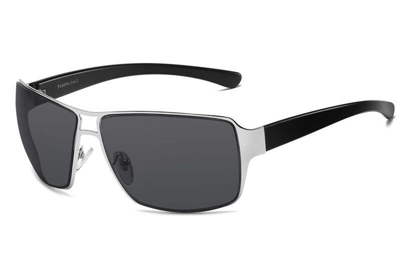 P344FM - Men's Large Metal Sunglasses - Image 5
