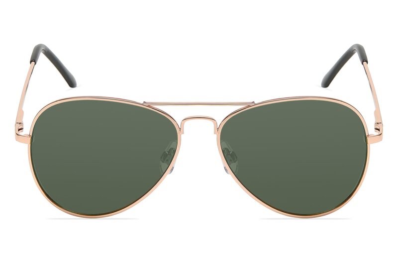 P450G - Aviator Sunglasses w/ Pilot-Green Lens - Image 2