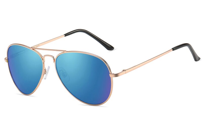 P450RV - Aviator Sunglasses w/ Color Mirrored Lenses