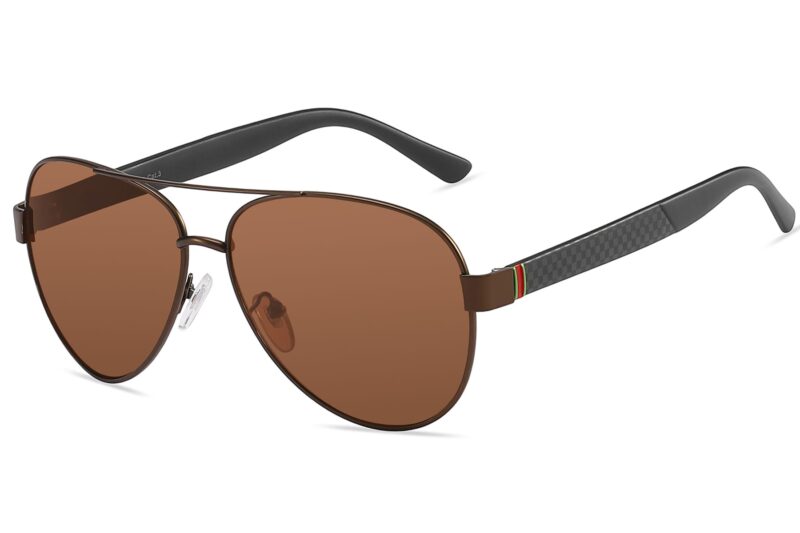 P465FM - Aviator Sunglasses w/ Carbon Fiber Print - Image 7